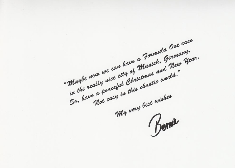 Illustration for article titled Bernie Ecclestone's Christmas Card Brags About His $100 Million Bribe